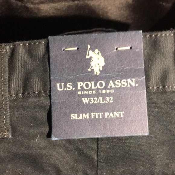 Us Polo Assn All Black Slim fit pants. W32/L32 - Picture 3 of 4